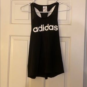 Black Adidas racerback split back tank